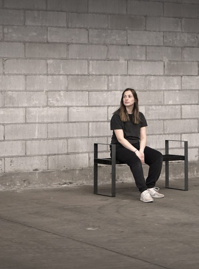 PINERA bench grey+black